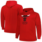 Mitchell & Ness Chicago Bulls Hardwood Classics Big & Tall Pullover Hoodie Red