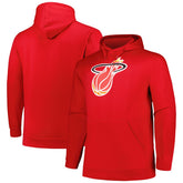 Mitchell & Ness Miami Heat Hardwood Classics Big & Tall Pullover Hoodie Red