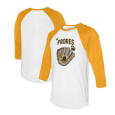 San Diego Padres Tiny Turnip Unisex Butterfly Glove 3/4-Sleeve Raglan T-Shirt Discount