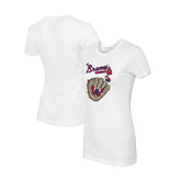 Atlanta Braves Tiny Turnip Women's Butterfly Glove T-Shirt Discount