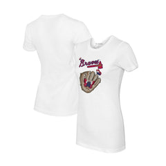 Atlanta Braves Tiny Turnip Women's Butterfly Glove T-Shirt Discount