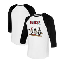 Arizona Diamondbacks Tiny Turnip Unisex Gnomes 3/4-Sleeve Raglan T-Shirt Discount