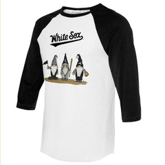Chicago White Sox Tiny Turnip Unisex Gnomes 3/4-Sleeve Raglan T-Shirt Discount