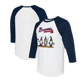 Atlanta Braves Tiny Turnip Unisex Gnomes 3/4-Sleeve Raglan T-Shirt Online