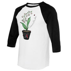 Arizona Diamondbacks Tiny Turnip Unisex Lilies & Ladybugs 3/4-Sleeve Raglan T-Shirt Online
