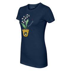 Milwaukee Brewers Tiny Turnip Women's Lilies & Ladybugs T-Shirt Discount