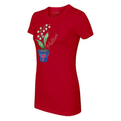 Philadelphia Phillies Tiny Turnip Women's Lilies & Ladybugs T-Shirt Outlet