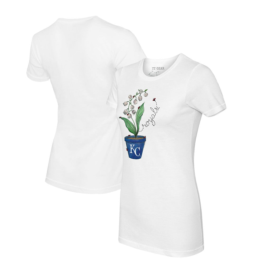 Kansas City Royals Tiny Turnip Women's Lilies & Ladybugs T-Shirt Outlet