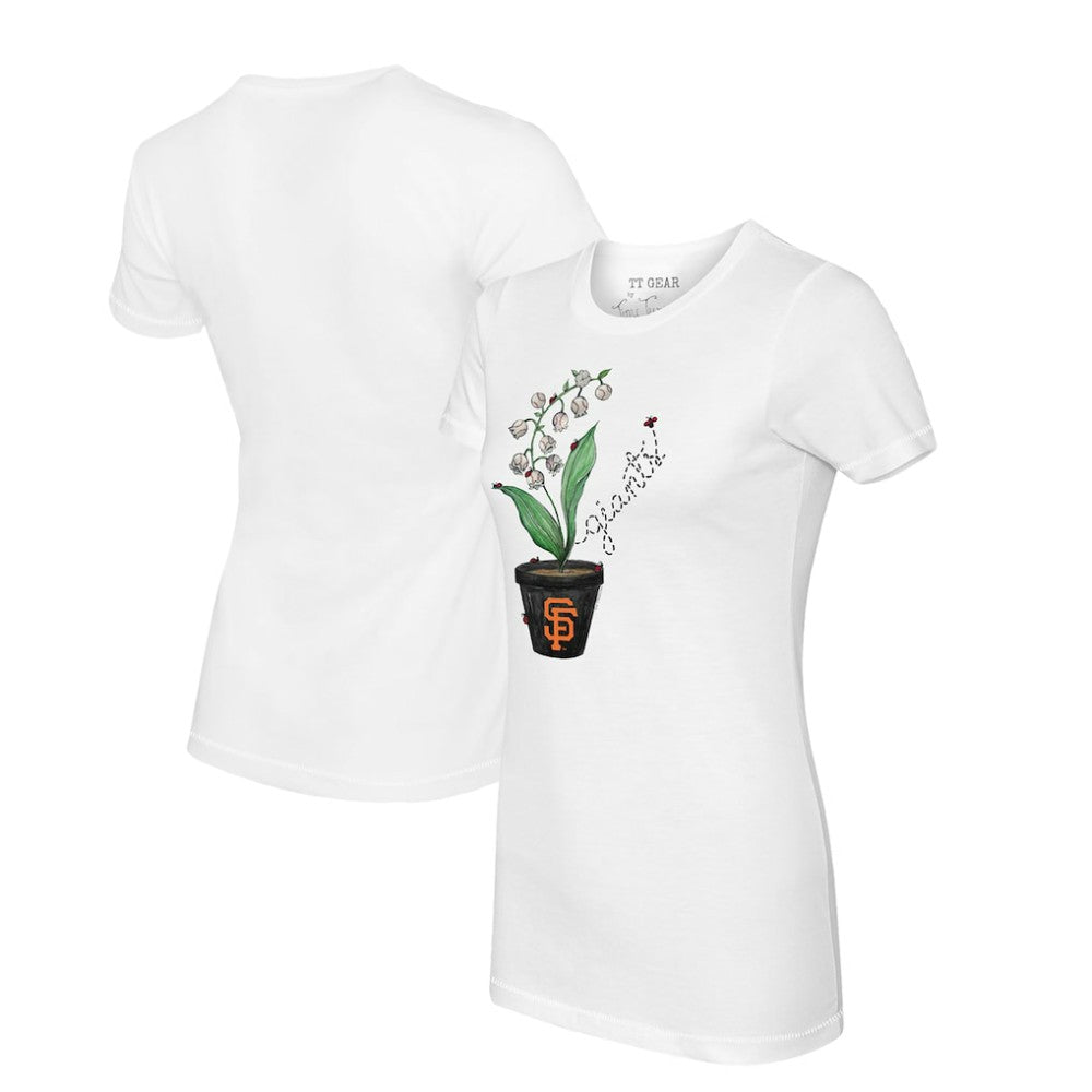 San Francisco Giants Tiny Turnip Women's Lilies & Ladybugs T-Shirt Discount