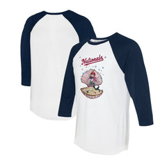 Washington Nationals Tiny Turnip Unisex Mermaid 3/4-Sleeve Raglan T-Shirt Outlet