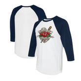 Washington Nationals Tiny Turnip Unisex Tattoo Rose 3/4-Sleeve Raglan T-Shirt Discount