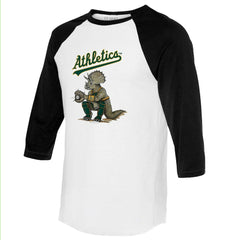 Athletics Tiny Turnip Unisex Triceratops 3/4-Sleeve Raglan T-Shirt Online