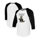 Colorado Rockies Tiny Turnip Unisex Triceratops 3/4-Sleeve Raglan T-Shirt Discount