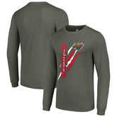 Minnesota Wild Starter Color Scratch Long-Sleeve T-Shirt - Green | NHL Lifestyle