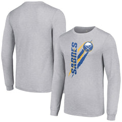 Buffalo Sabres Starter Color Scratch Long-Sleeve T-Shirt - Heather Gray | NHL sale