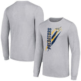 Nashville Predators Starter Color Scratch Long-Sleeve T-Shirt - Heather Gray | NHL Clearance