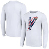 Florida Panthers Starter Color Scratch Long-Sleeve T-Shirt - White | NHL Clearance