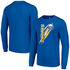 Buffalo Sabres Starter Color Scratch Long-Sleeve T-Shirt - Royal | NHL online