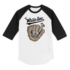 Chicago White Sox Tiny Turnip Youth Butterfly Glove 3/4-Sleeve Raglan T-Shirt Outlet