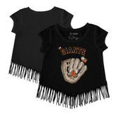San Francisco Giants Tiny Turnip Girls Youth Butterfly Glove Fringe T-Shirt for sale