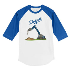 Los Angeles Dodgers Tiny Turnip Youth Excavator 3/4-Sleeve Raglan T-Shirt Sale