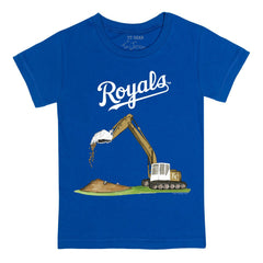 Kansas City Royals Tiny Turnip Youth Excavator T-Shirt Discount