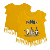 San Diego Padres Tiny Turnip Girls Youth Gnomes Fringe T-Shirt Outlet