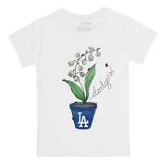 Los Angeles Dodgers Tiny Turnip Youth Lilies & Ladybugs T-Shirt Near Me