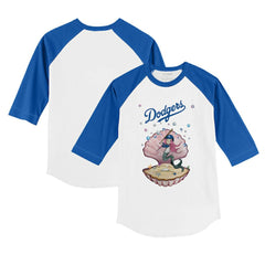 Los Angeles Dodgers Tiny Turnip Youth Mermaid 3/4-Sleeve Raglan T-Shirt Outlet