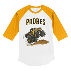 San Diego Padres Tiny Turnip Youth Monster Truck 3/4-Sleeve Raglan T-Shirt Sale