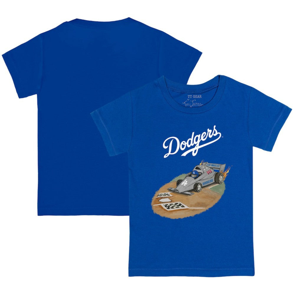 Los Angeles Dodgers Tiny Turnip Youth Race Car T-Shirt Outlet