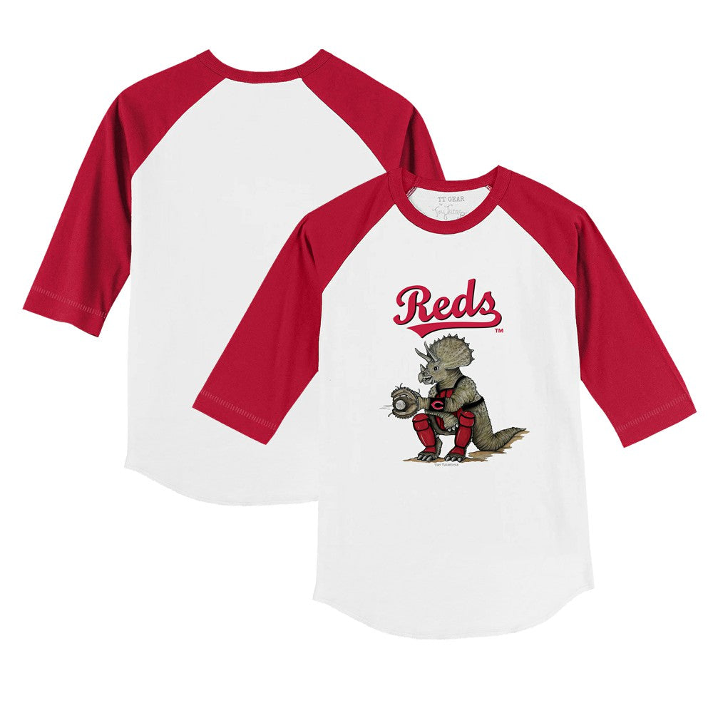 Cincinnati Reds Tiny Turnip Youth Triceratops 3/4-Sleeve Raglan T-Shirt Online