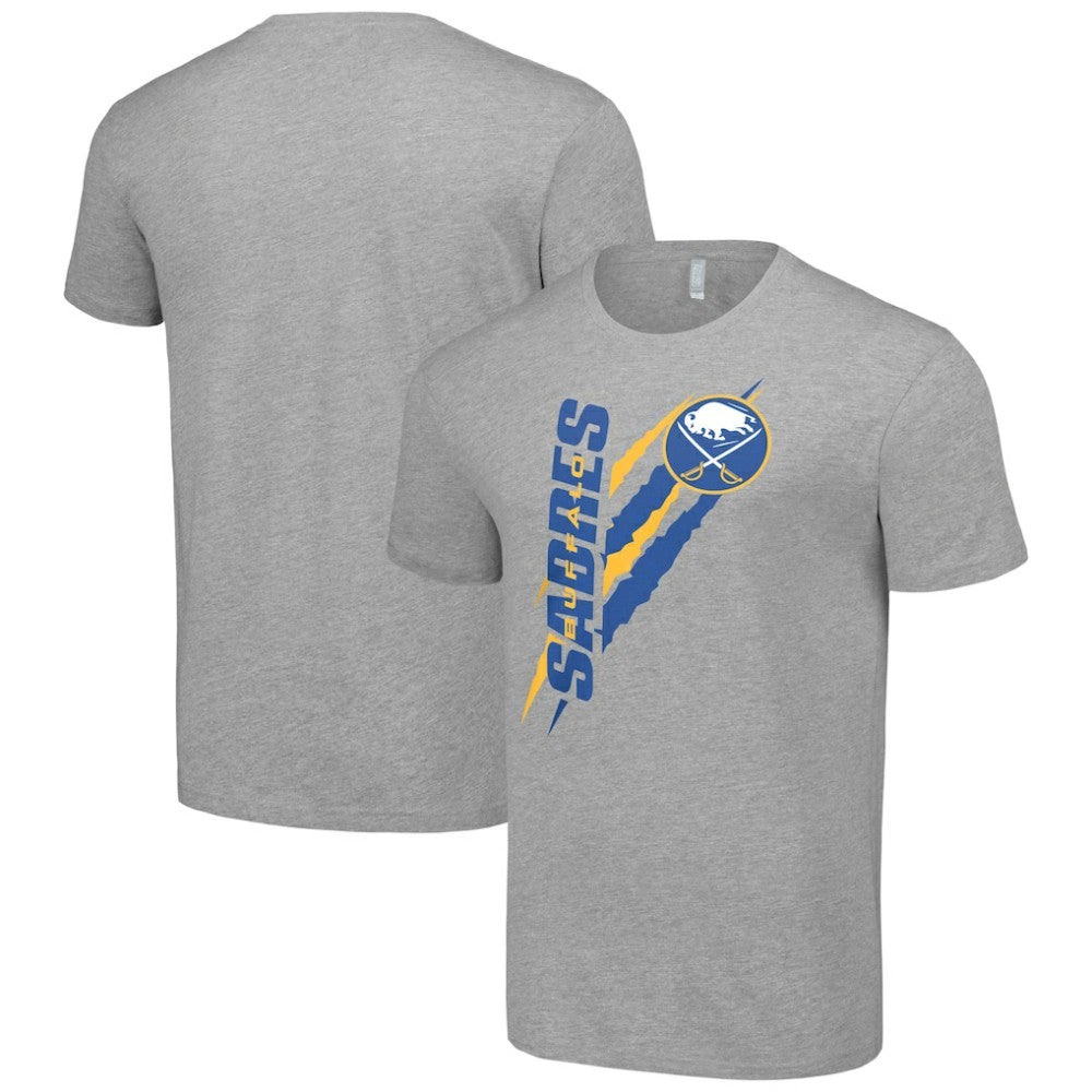 Buffalo Sabres Starter Color Scratch T-Shirt - Heather Gray | NHL Clearance