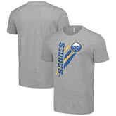 Buffalo Sabres Starter Color Scratch T-Shirt - Heather Gray | NHL Clearance