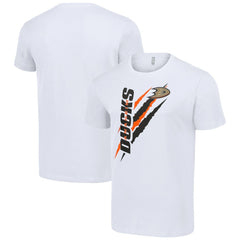 Anaheim Ducks Starter Color Scratch T-Shirt - White | NHL sale