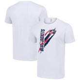 Columbus Blue Jackets Starter Color Scratch T-Shirt - White | NHL Clearance