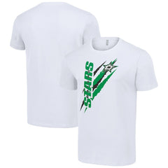Dallas Stars Starter Color Scratch T-Shirt - White | NHL near me