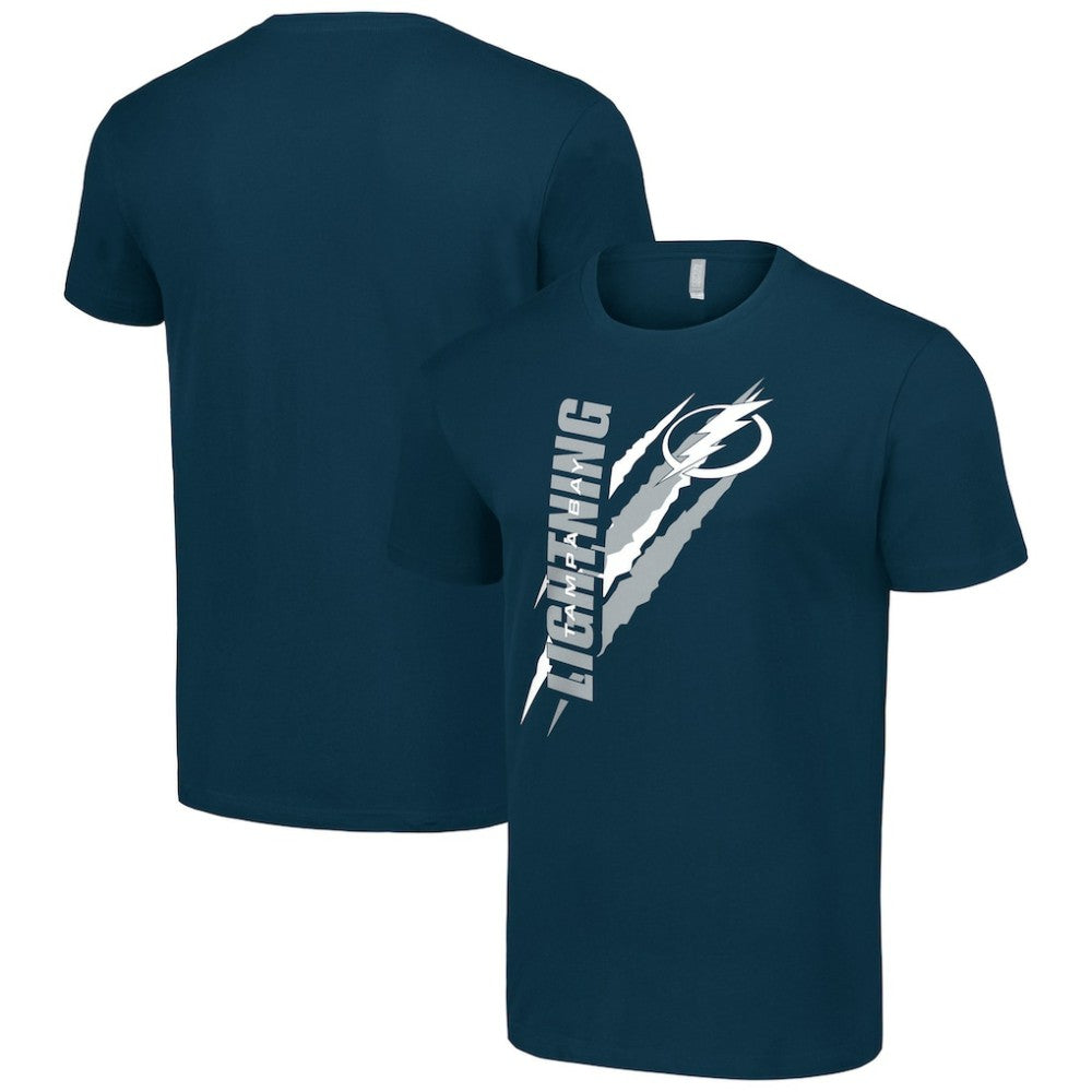 Tampa Bay Lightning Starter Color Scratch T-Shirt - Navy | NHL on sale