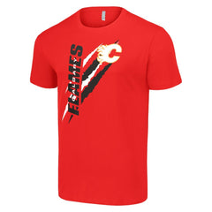 Calgary Flames Starter Color Scratch T-Shirt - Red | NHL near me
