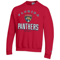 Florida Panthers Champion Eco Powerblend Crewneck Sweatshirt - Red | NHL Clearance