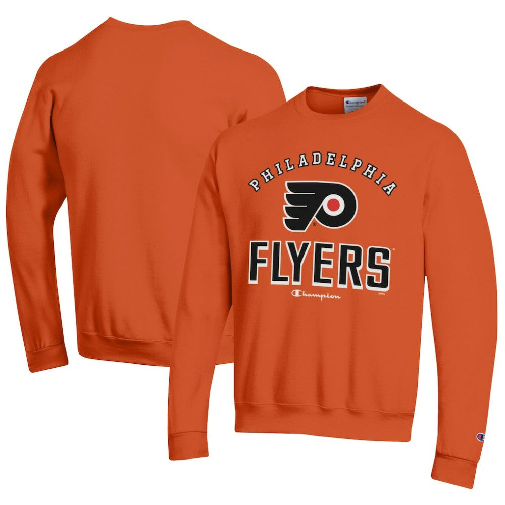 Philadelphia Flyers Champion Eco Powerblend Crewneck Sweatshirt - Orange | NHL near me