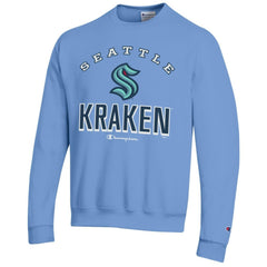 Seattle Kraken Champion Eco Powerblend Crewneck Sweatshirt - Light Blue | NHL near me