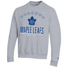 Toronto Maple Leafs Champion Eco Powerblend Crewneck Sweatshirt - Gray | NHL Clearance