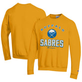 Buffalo Sabres Champion Eco Powerblend Crewneck Sweatshirt - Gold | NHL on sale