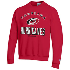Carolina Hurricanes Champion Eco Powerblend Crewneck Sweatshirt - Red | NHL sale