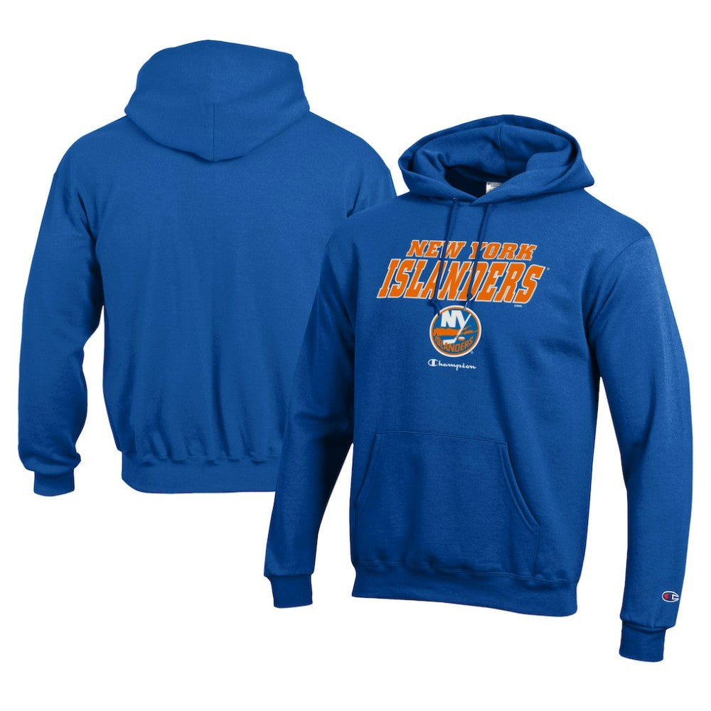 New York Islanders Champion Eco Powerblend Pullover Hoodie - Royal | NHL Clearance