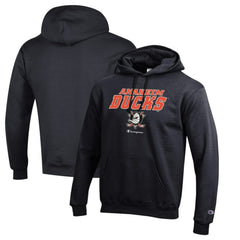 Anaheim Ducks Champion Eco Powerblend Pullover Hoodie - Black | NHL Lifestyle