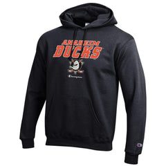 Anaheim Ducks Champion Eco Powerblend Pullover Hoodie - Black | NHL Lifestyle
