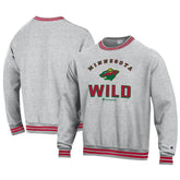 Minnesota Wild Champion Reverse Weave Yarn Dye Pullover Sweatshirt - Heather Gray | NHL near me