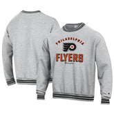 Philadelphia Flyers Champion Reverse Weave Yarn Dye Pullover Sweatshirt - Heather Gray | NHL sale